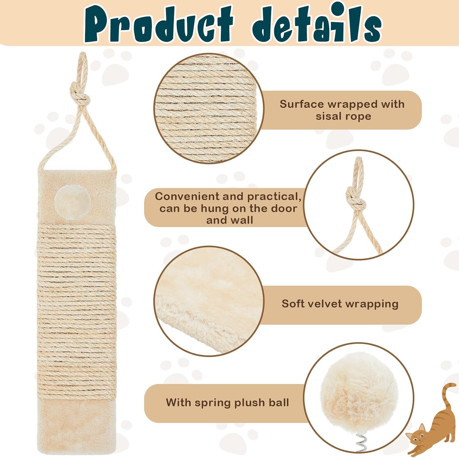 dansydaisy-2-pcs-cat-scratcher-door-hanging-19-3-x-5-5inch-cat-scratching-post-wall-mounted-natural-sisal-scratching-pad-surface-with-ball-toy-for-indoor-cats-kitty