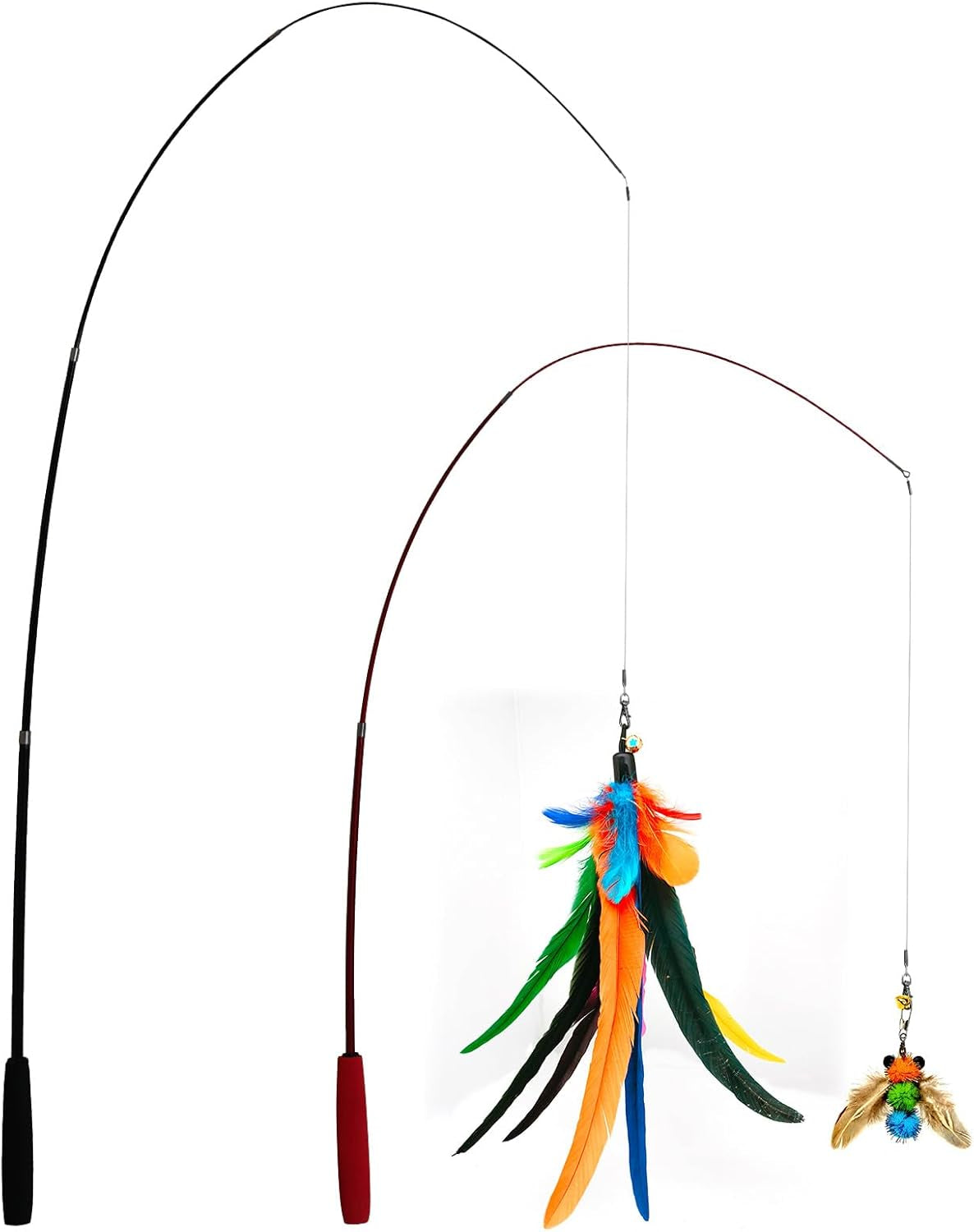 miwoowim-2pcs-retractable-cat-teaser-wands-9pcs-feather-refills-toy-set-dual-size-telescopic-rods-50-38-da-bird-feather-attachments-with-bells-replacement-interactive-fishing-pole-toys
