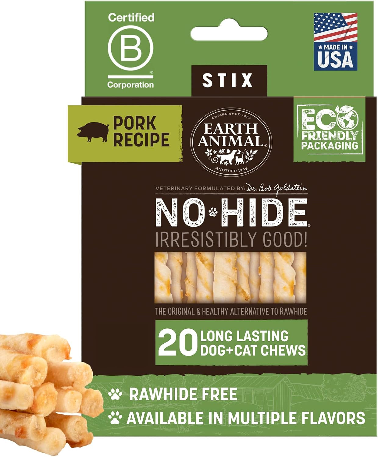 earth-animal-no-hide-stix-rawhide-free-dog-chews-sticks-20-count-chicken-small-sticks-chicken-flavored-natural-rawhide-free-long-lasting-dog-chews-treats-for-small-dogs-and-cats