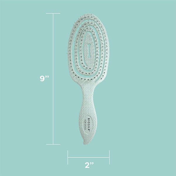 Biosilk for Pets Eco Friendly Detangling Pin Brush for Dogs, Gentle Dog Grooming Brush Designed to Help Remove Knots and Tangles and Support Healthy Coats for All Dogs | Gentle Grooming Brush Removes Knots and Tangles; Supports Healthy Coats for All Dog Breeds8