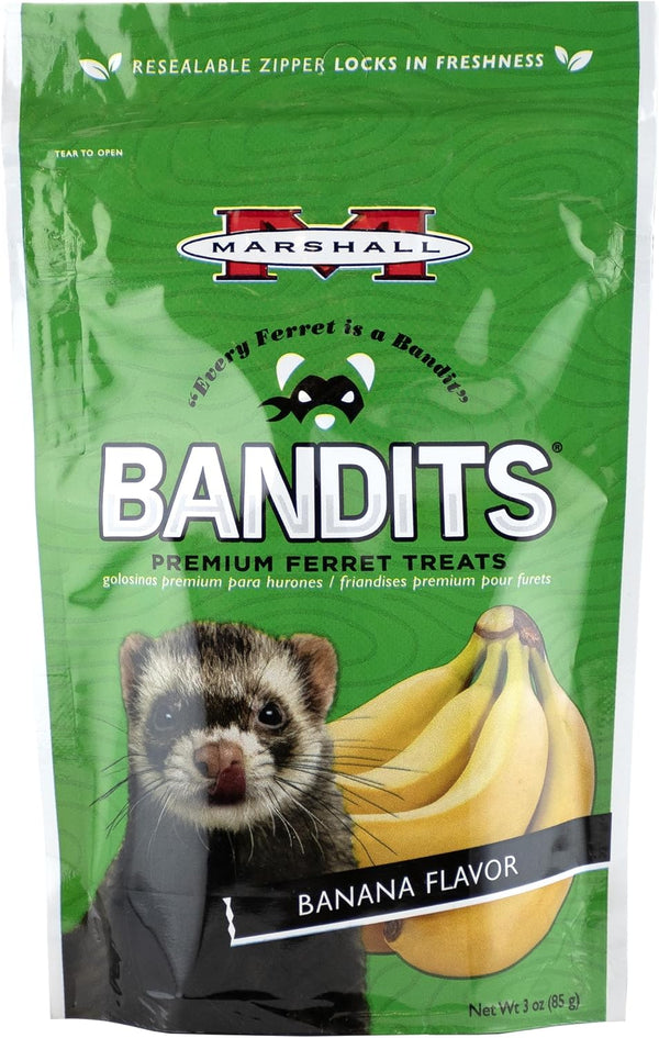Marshall Bandits Premium Ferret Treats – Peanut Butter Flavor – 3 Oz – Soft, Chewy Snacks for Training, Bonding & Daily Treating5