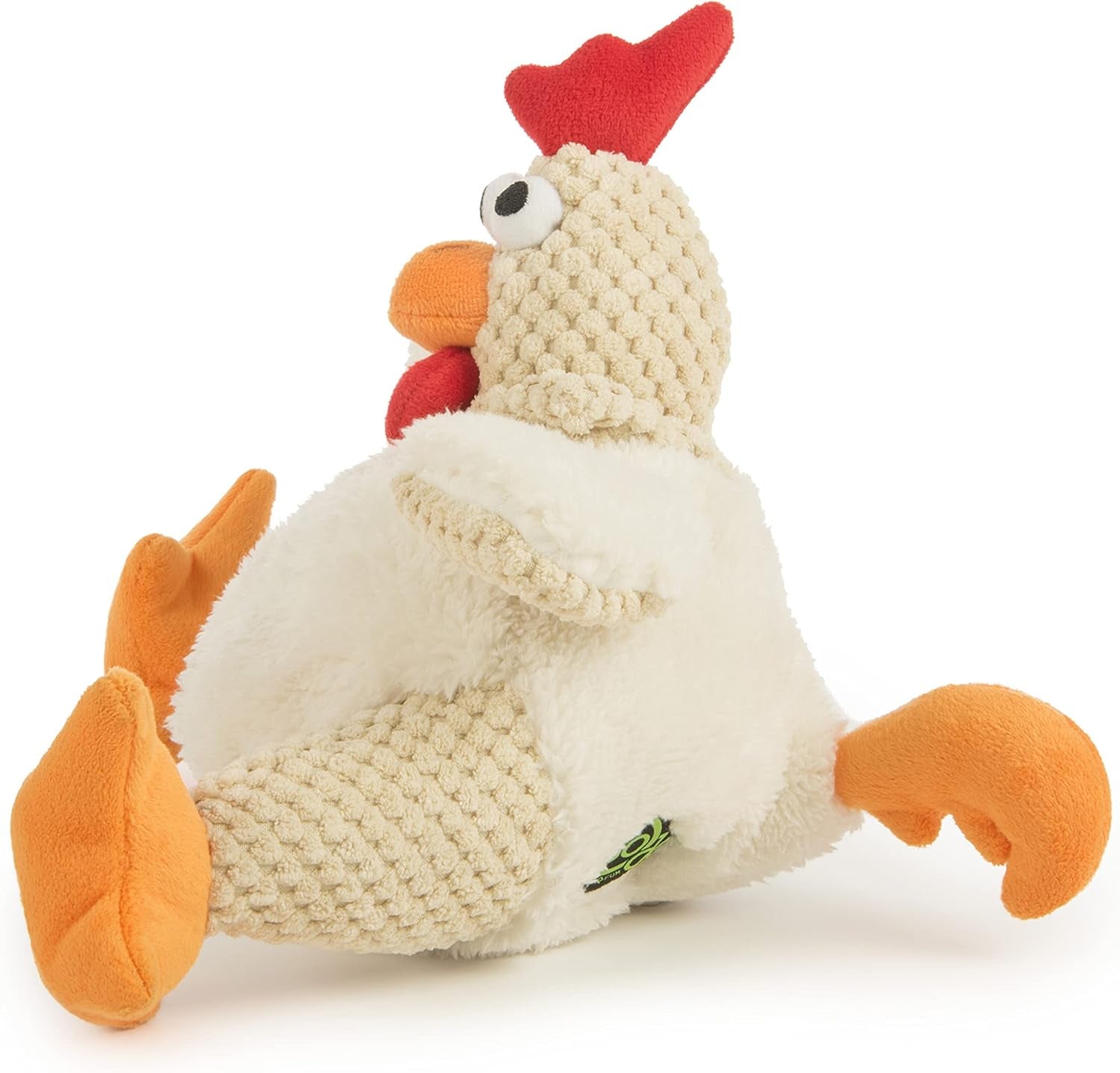 godog-checkers-fat-rooster-squeaky-plush-dog-toy-chew-guard-technology-white-large