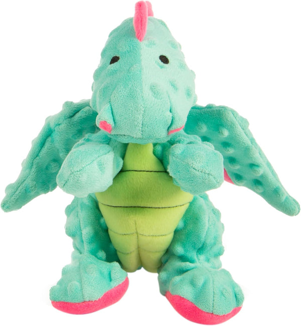 Godog Bubble Plush Dragons Squeaky Dog Toy, Chew Guard Technology - Coral, Large17