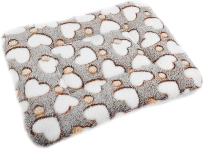 Small Animal Bed Mat, Soft & Warm, Suitable for Guinea Pig, Hamster, Rabbit, Rat and Bearded Dragon (X-Large(13.3''X9.4''), Star Grey)14