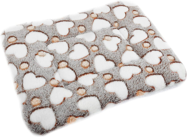 Small Animal Bed Mat, Soft & Warm, Suitable for Guinea Pig, Hamster, Rabbit, Rat and Bearded Dragon (X-Large(13.3''X9.4''), Star Grey)14