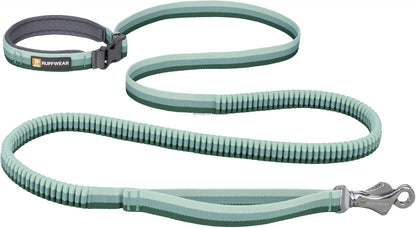 Ruffwear, Roamer Bungee Dog Leash for Running, Biking or Hiking, Can Be Used Hand-Held or Hands-Free, River Rock Green, 5.5'-7'1