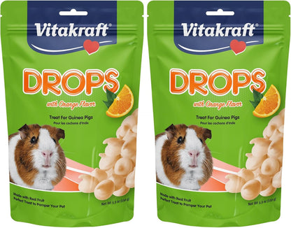 Vitakraft Drops with Orange Flavor Guinea Pig Treats 5.3 Oz Bag Delicious Yogurt Enriched Snacks with Vitamin C Essential Nutrients and Wholesome Nourishment for Small Pets10