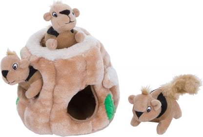 Outward Hound Hide-A-Squirrel Dog Toy – Interactive 2‑In‑1 Plush Puzzle with 6 Squeaky Removable Squirrels, X-Large16