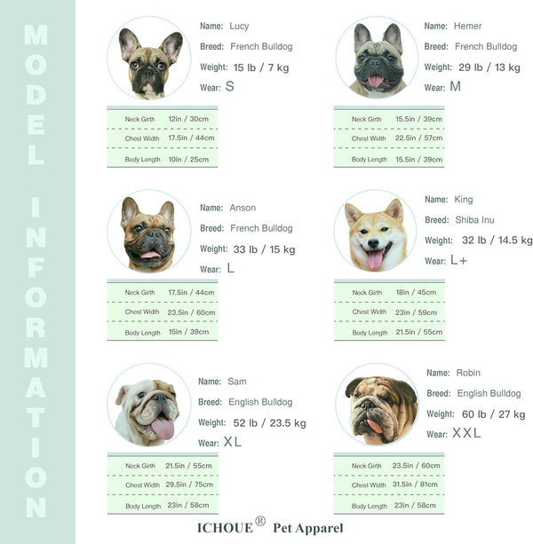 Ichoue French Bulldog Frenchie Clothes Hoodies for Dogs Pug English Boston Terrier Bully Pitbull Corgi Sweatshirt Sweater Clothing - Khaki/Xlarge2
