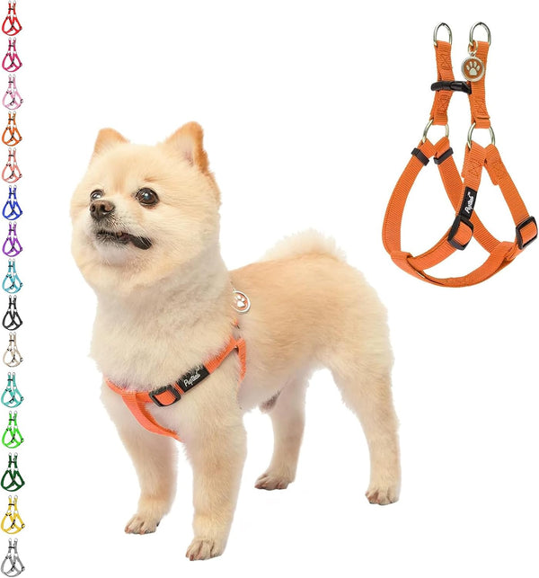 PUPTECK No Pull Dog Harness Soft Adjustable Basic Nylon Step in Puppy Vest Outdoor Walking with ID Tag70