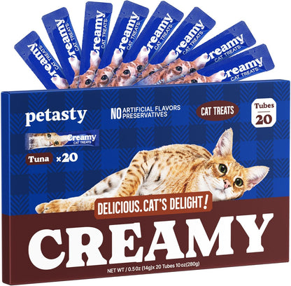 Lickable Cat Treats, Creamy Puree, Variety Pack, 48 Tubes, 0.5Oz | High Moisture Hydrating, Squeeze Tubes, Grain-Free, Omega Oils & Vitamin E, Skin & Coat Health, Digestive and Immune Support9