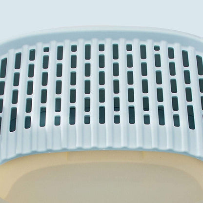 Dog Potty Training Toilet ﻿ Creative Cat Litter Box Fully Enclosed Drawer Top Entry Toilet Supplies Oversized Deodorant Pan (Blue)(Pink)9