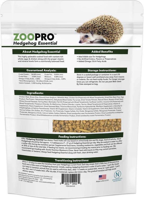 Hedgehog Essential - Chicken Kibble with Mealworms (1.75 Pound)4