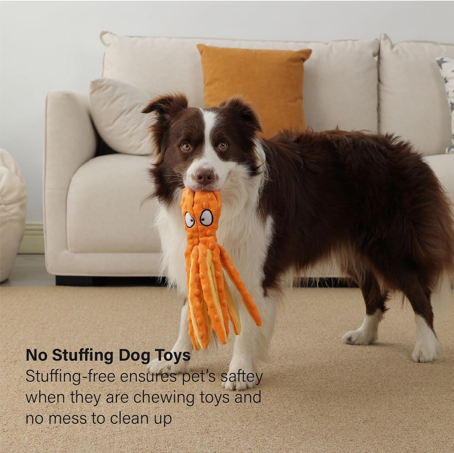cpyosn-2-pack-octopus-dog-toys-no-stuffing-squeaky-crinkle-plush-chew-toys-mess-free-design-interactive-squeaker-crinkle-sounds-machine-washable-12-6-inch-for-all-breeds