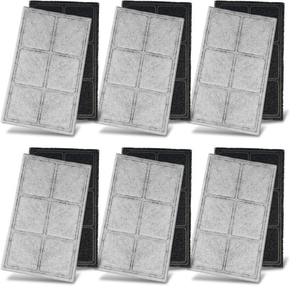 Cat Water Fountain Replacement Carbon Filters, Pack of 12 | Compatible with Petsafe Drinkwell Platinum Pet Fountain, Premium Pet Water Fountain Dog Water Bowl Dispenser Charcoal Filter1