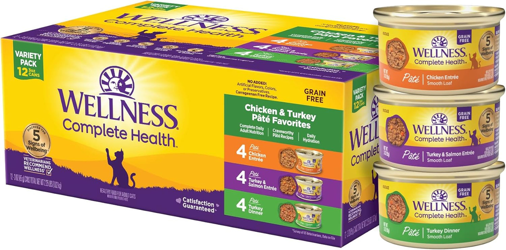 wellness-complete-health-pate-variety-pack-adult-canned-wet-cat-food-natural-protein-rich-grain-free-seafood-favorites-3-oz-pack-of-24-cans