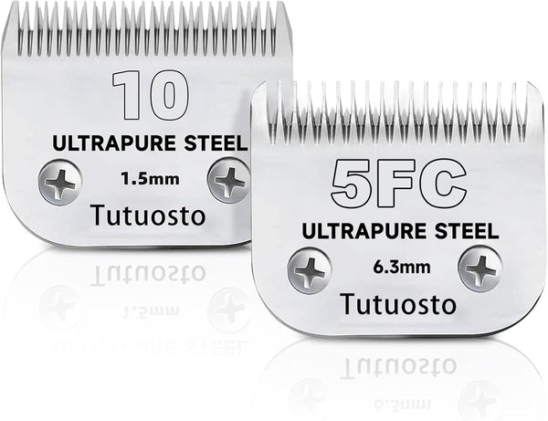 3 Pack 10 Clipper Blade Compatible with Andis, Wahl and Oster Dog Clippers | Detachable Pet Grooming Replacement Blade for Dog Grooming Clippers, Replacement Blades, Compatible Accessory10
