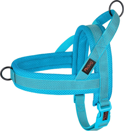 Didog No Pull Dog Harness for Small Dogs, Breathable Mesh Padded,Hot Pink,S | Quick Fit, Easy on and Off, Lightweight, Reflective Vest Harness for Night Safty, Easy for Walking and Training, Chest 18-22"14