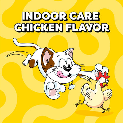 Temptations Indoor Care Crunchy & Soft Cat Treats, Chicken, 4.9 Oz, 10 Pack | under 2 Calories per Treat, Crunchy outside & Soft Inside, Resealable Pouch, 100% Complete & Balanced for Adult Cats4