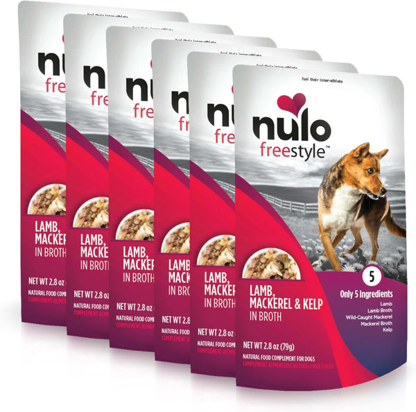 Nulo Freestyle Variety Flavor Real Meat Grain-Free Premium Puppy & Dog Food Topper, 2.8 Ounce (Pack of 6)21