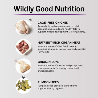 Stella & Chewy'S Freeze-Dried Raw Cat Dinner Morsels - Premium Chicken Recipe with 98% Cage-Free Meat & Organs - Natural Grain-Free Cat & Kitten Food - Made in USA - 3.5 Oz9