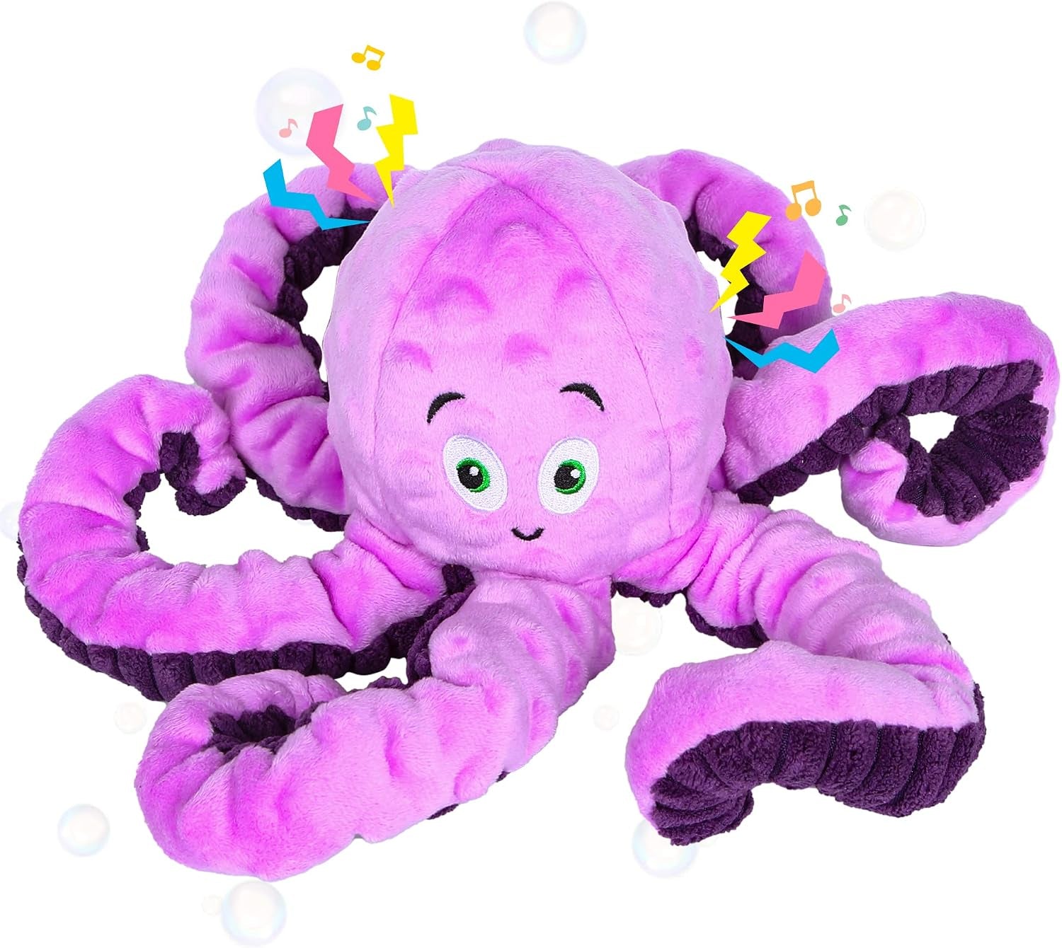 buypow-funny-plush-dog-chew-toys-squeaky-dog-toys-interactive-tug-of-war-puppy-toys-stuffed-dog-toys-for-small-medium-and-large-dogs-monkey