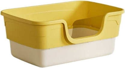 Pet Supplies, Open Top Cat Litter Box with Removable Design, Thickened anti Splash & Easy Clean(Gray)8