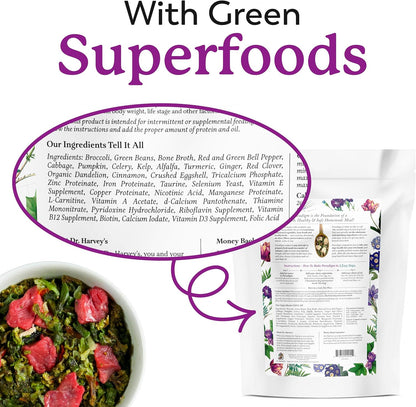 Dr. Harvey'S Paradigm Green Superfood Dog Food, Human Grade Dehydrated Grain Free Base Mix for Dogs, Diabetic Low Carb Ketogenic Diet (6 Pounds)7