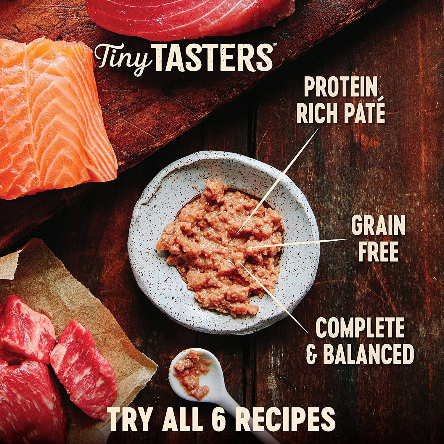 wellness-core-tiny-tasters-pate-variety-pack-adult-wet-cat-food-natural-protein-rich-grain-free-land-recipes-1-75-oz-pack-of-12-pouches