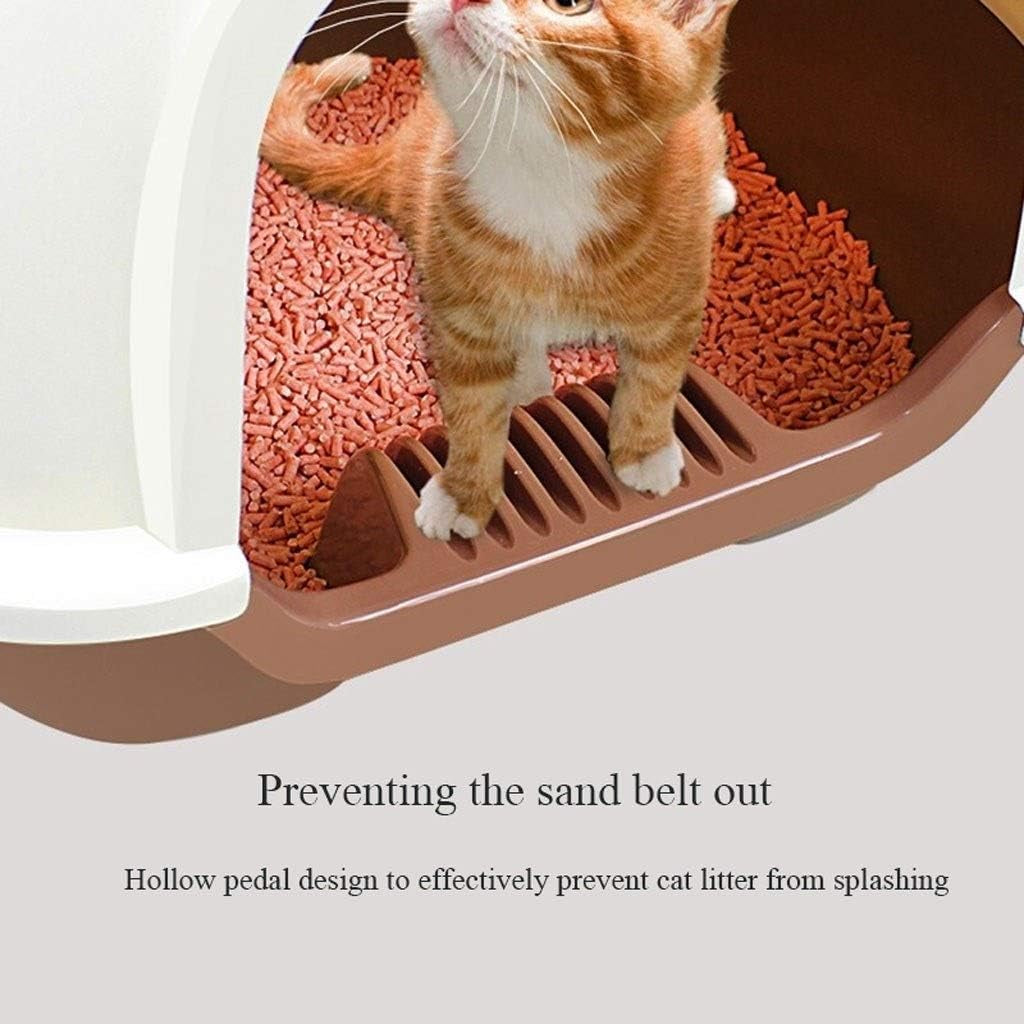 dog-potty-training-toilet-cat-litter-basin-fully-enclosed-large-toilet-closed-pet-supplies-coffee-color-double-door-spacebrown