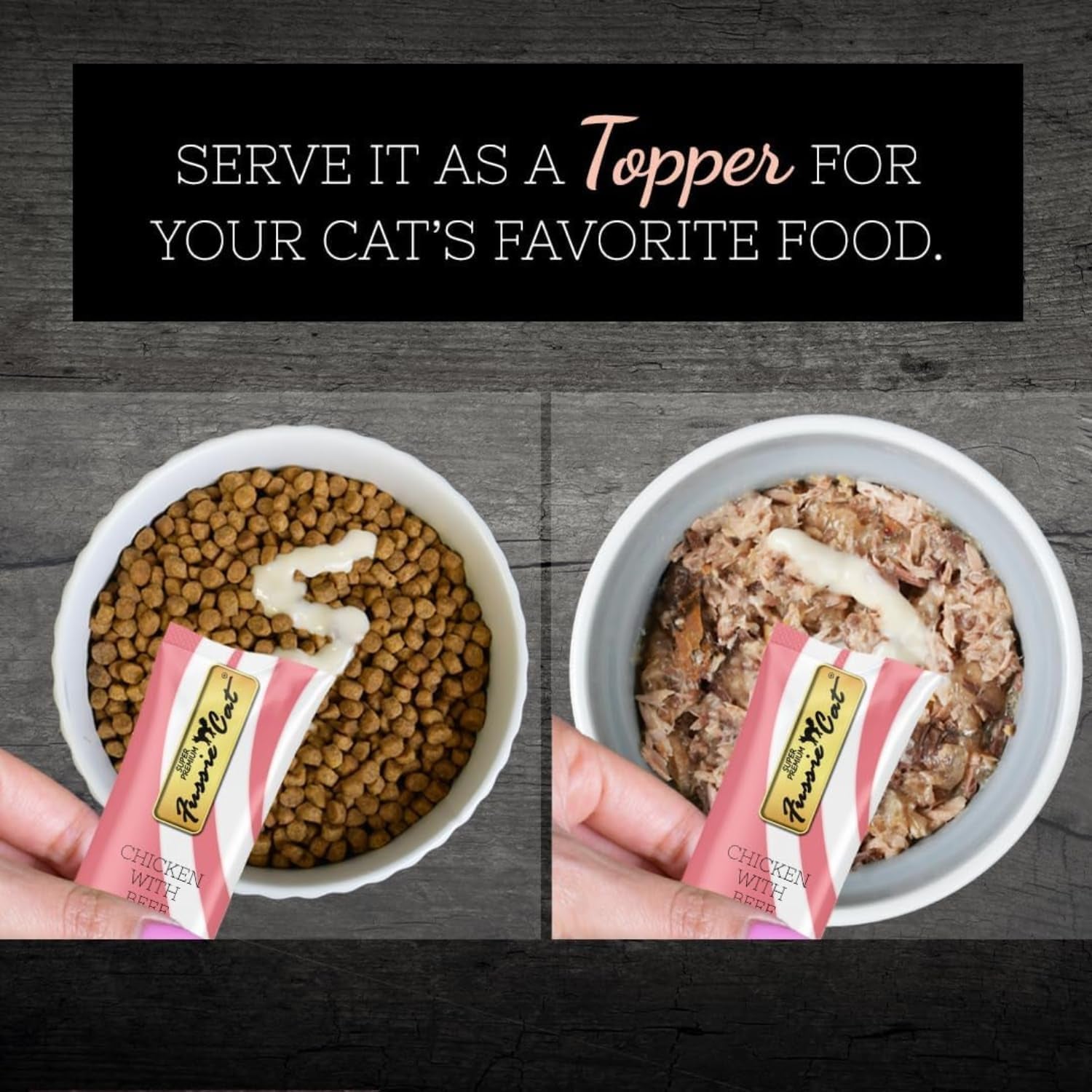 fussie-cat-premium-puree-lickable-cat-treats-in-chicken-puree-4-flavors-4-packs-of-4-0-5oz-tubes-16-total-tubes-spoon