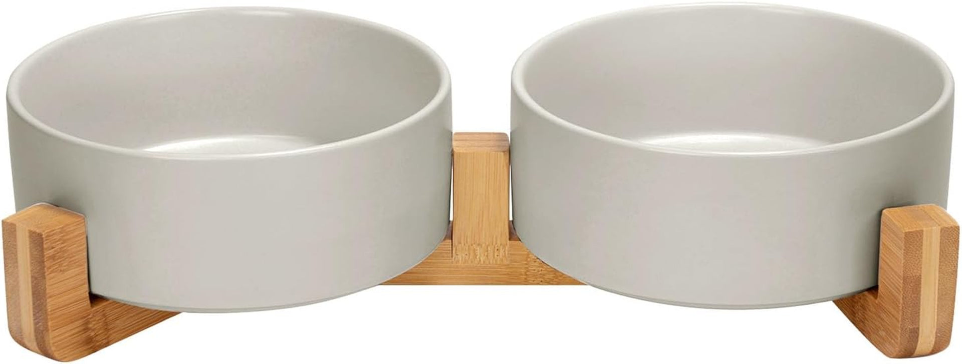 spunkyjunky-ceramic-dog-and-cat-bowl-with-wood-stand-non-slip-matte-glaze-weighted-food-water-set-for-cats-small-dogs-13-5oz