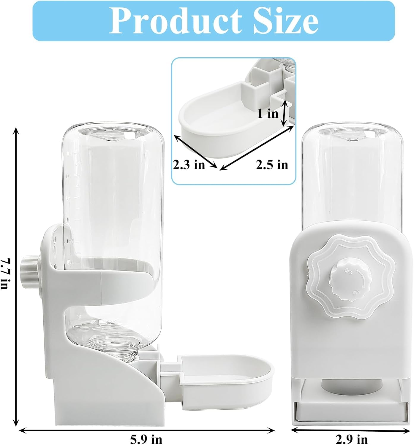 kathson-rabbit-water-dispenser-for-cage-17-oz-hanging-guinea-pig-water-bottle-no-drip-gravity-automatic-bunny-water-bottle-no-leak-small-animal-water-bottle-for-chinchilla-ferret-hamster-white