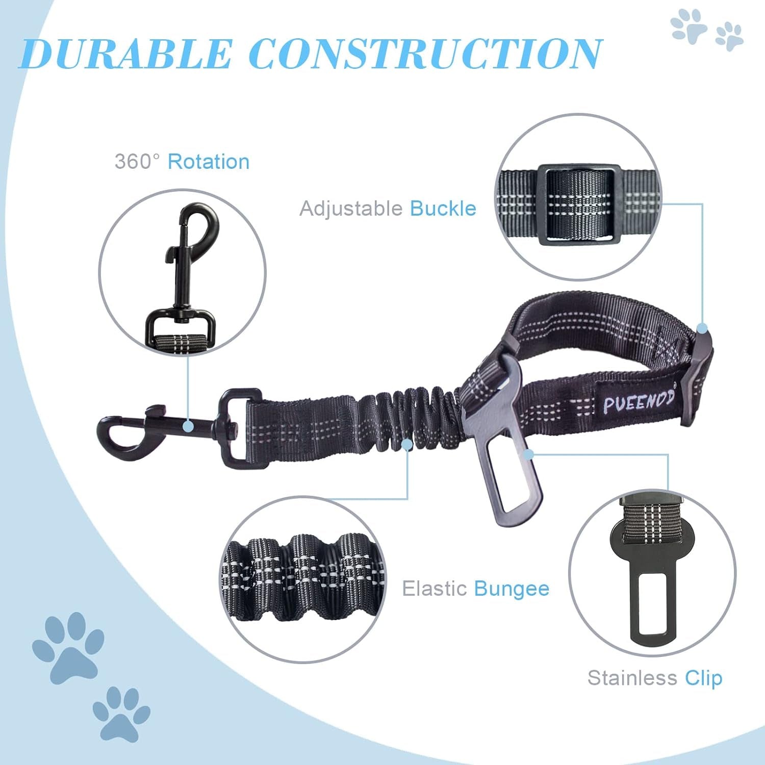 2-pack-dog-seat-belt-adjustable-dog-car-seatbelts-for-vehicle-nylon-pet-safety-seat-belt-with-elastic-bungee-buffer-reflective-durable-car-harness-for-dogs