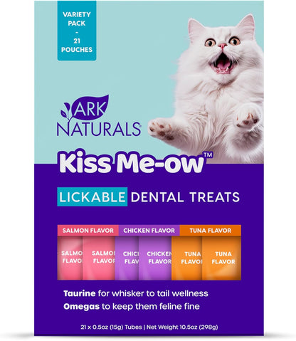 ARK NATURALS Kiss Me-Ow Lickable Cat Treat - Chicken Flavor (2 Oz) | Promotes Hydration, Dental & Overall Health5