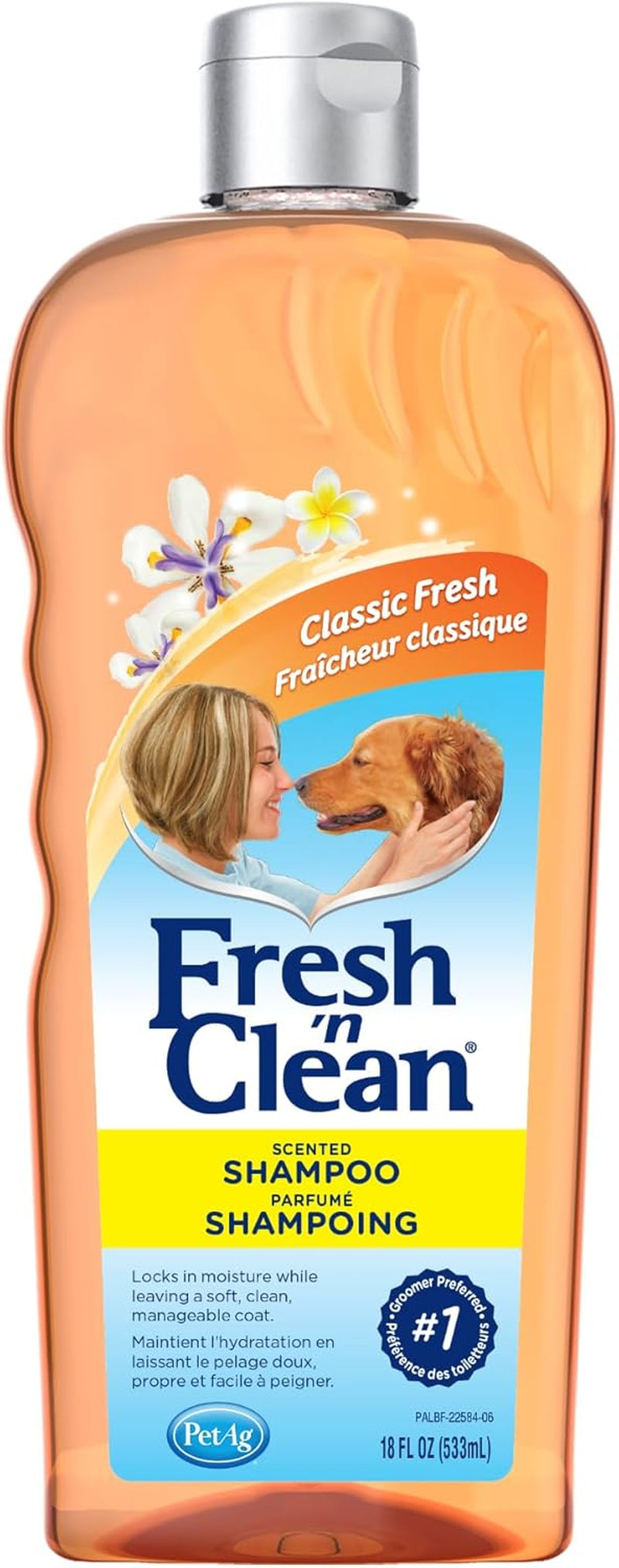 pet-ag-fresh-n-clean-scented-shampoo-classic-fresh-scent-18-oz-moisturizes-with-vitamin-e-aloe-vera-strengthens-repairs-coats-soap-free