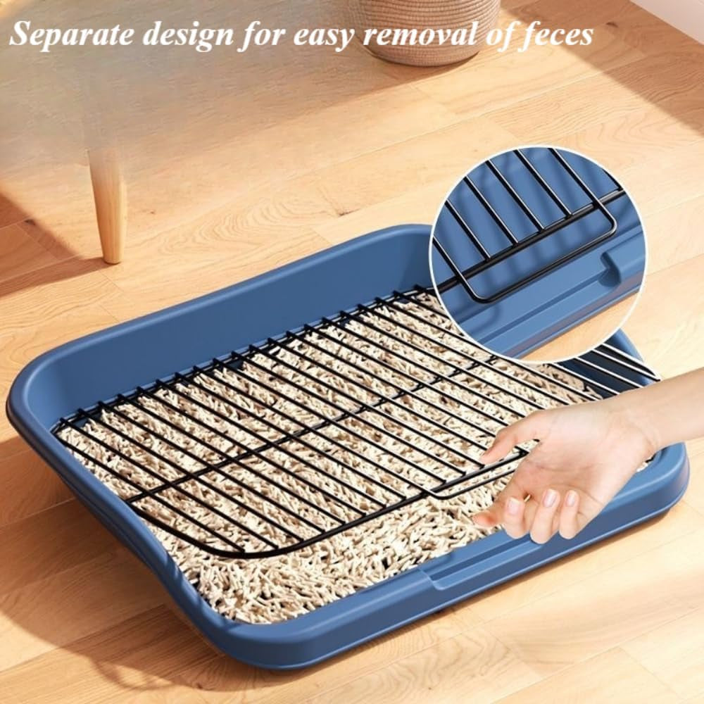 mesh-dog-potty-tray-removable-stable-structure-indoor-outdoor-dog-training-toilet-litter-box-for-small-medium-dogsgrey