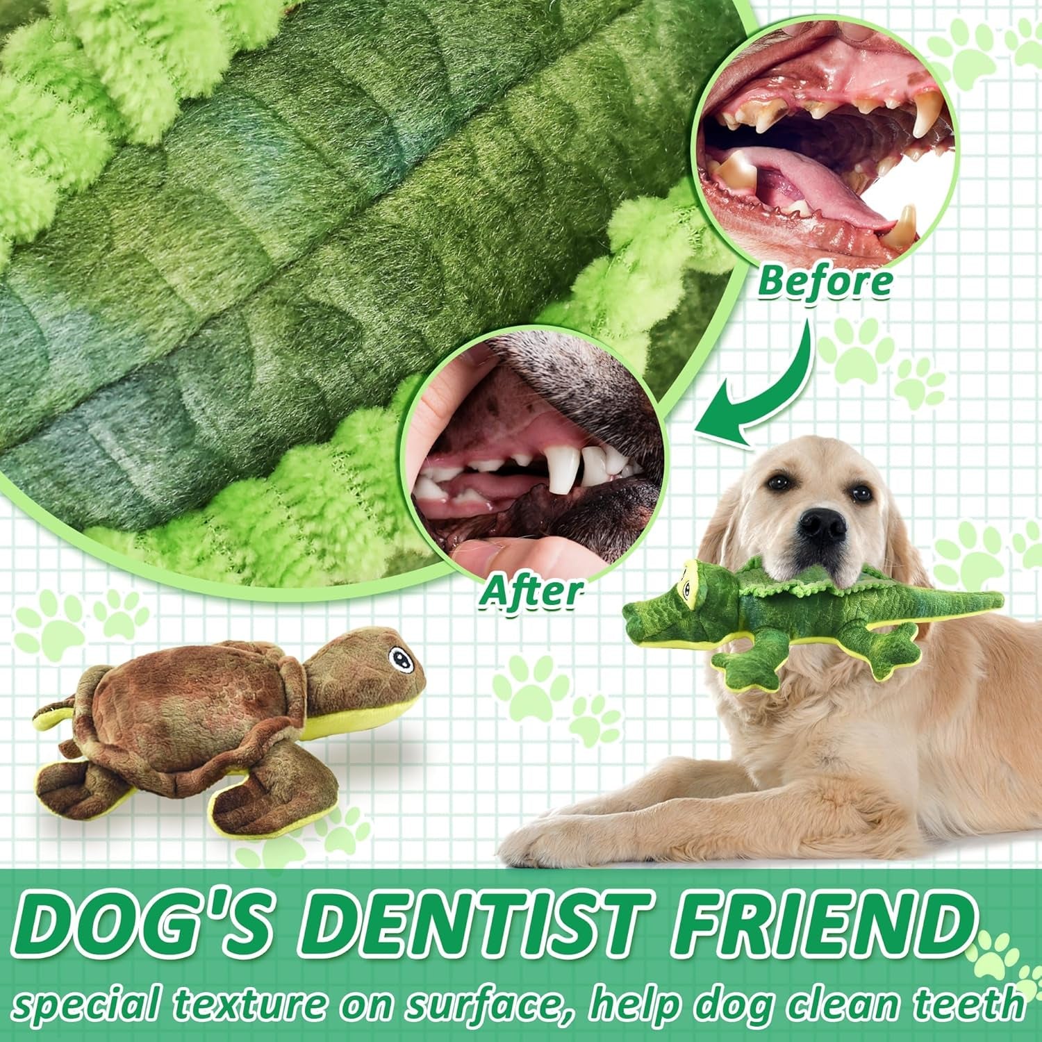lechong-stuffed-animal-dog-toys-5-pack-tough-squeaky-dog-toys-plush-toys-assortment-great-value-pet-toys-bundle-woodland-series-chew-toys-for-large-medium-and-small-dogs-puppy-pet-toys