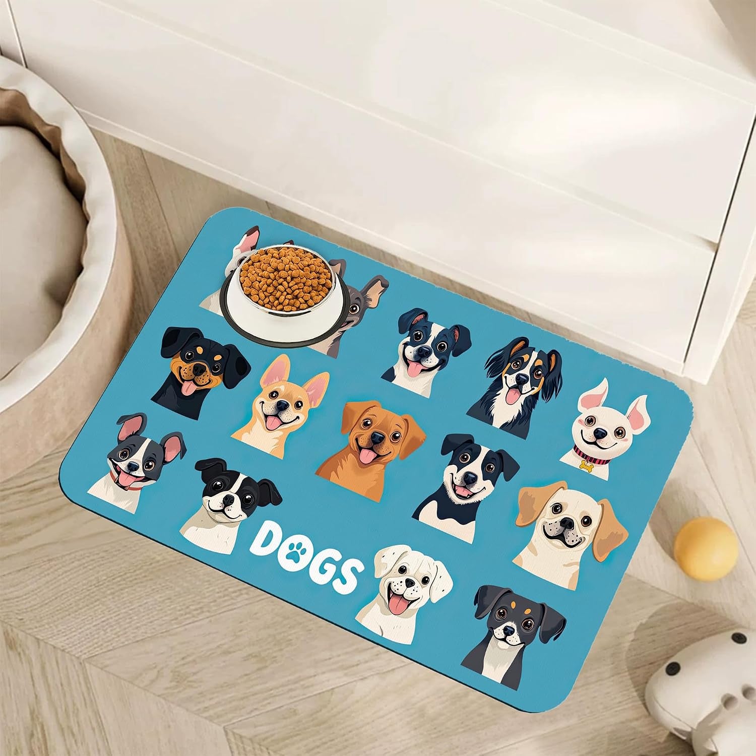 fish-boho-dog-food-mat-for-floors-ocean-absorbent-quick-dry-pet-feeding-mat-cat-dog-bowl-mats-for-food-and-water-non-slip-pet-accessories-supplies-12x20