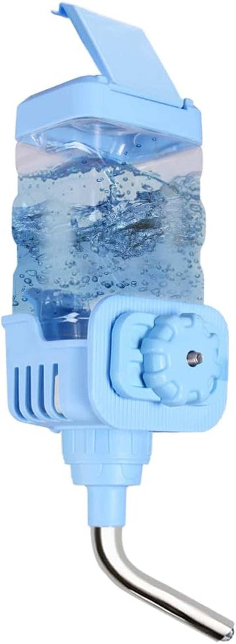 vannon-30oz-small-pet-water-bottle-for-cage-with-top-fill-design-grey-top-fill-small-pet-water-bottle-with-leak-resistant-nozzle-bpa-free-materials-and-stable-dual-clips-for-everyday-hydration