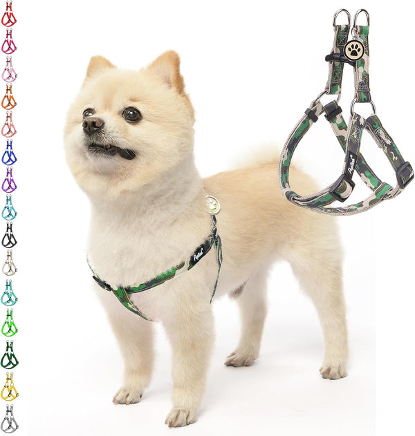 PUPTECK No Pull Dog Harness Soft Adjustable Basic Nylon Step in Puppy Vest Outdoor Walking with ID Tag11