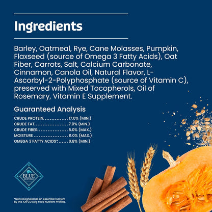 Blue Buffalo Health Bars Pumpkin & Cinnamon Crunchy Dog Biscuits, Oven-Baked with Pumpkin & Natural Ingredients, Healthy Dog Treats with No Artificial Flavors or Preservatives, 16 Oz.9