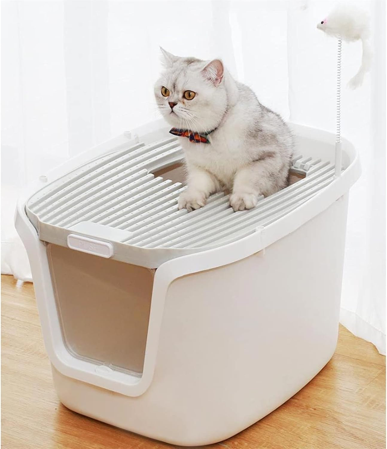 dog-potty-training-toilet-double-door-cat-litter-box-with-scoop-and-funny-toys-large-easy-setup-to-cleanc