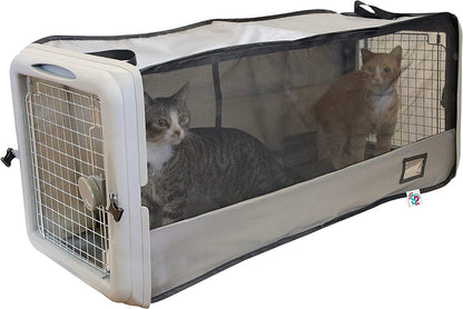SPORT PET Large Pop Open Kennel, Portable Cat Cage Kennel, Waterproof Pet Bed, Travel Litter Collection1