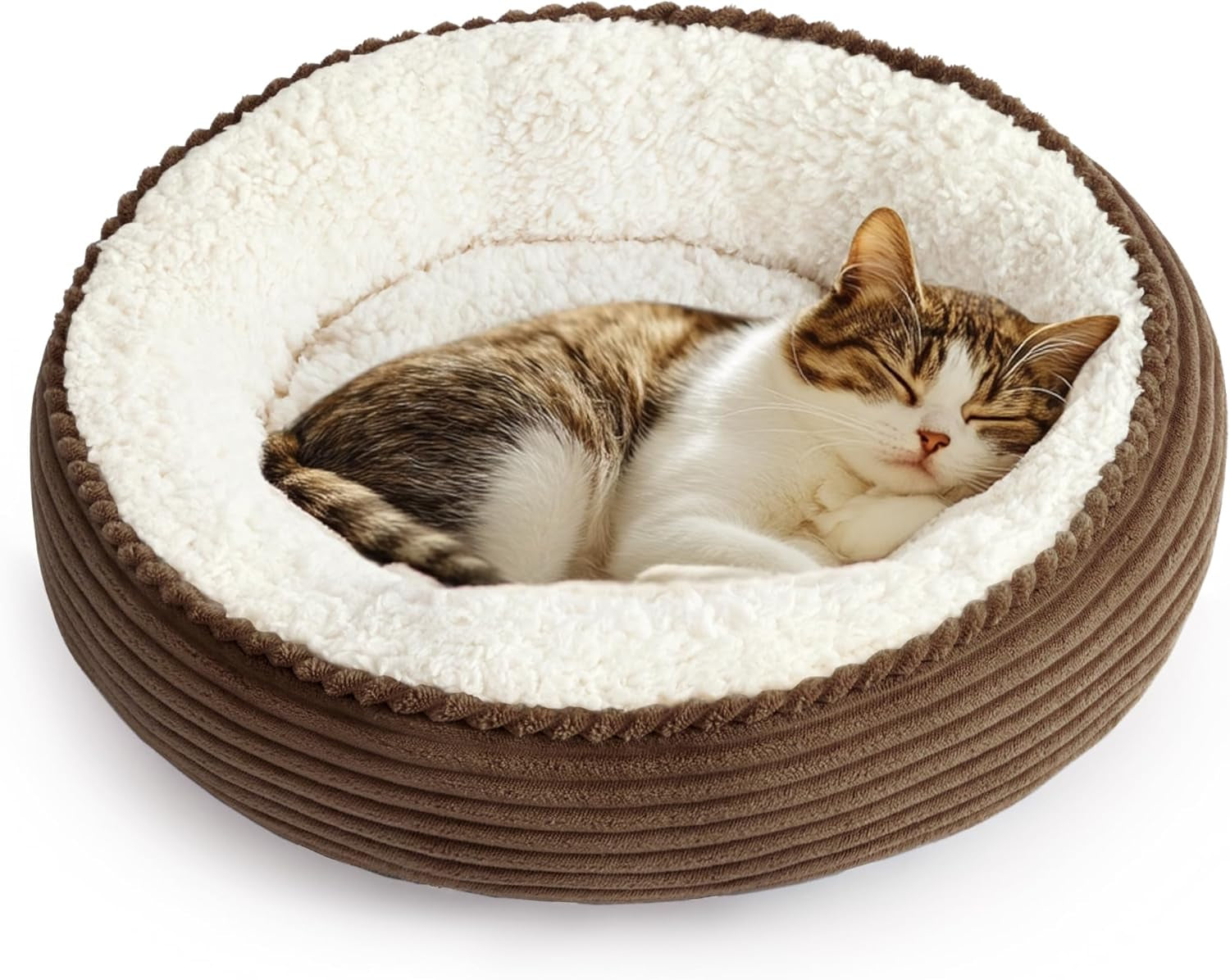 loves-cabin-round-donut-cat-and-dog-cushion-bed-20in-bed-for-cats-or-small-dogs-anti-slip-water-resistant-bottom-super-soft-durable-fabric-pet-beds-washable-luxury-cat-dog-bed-gray