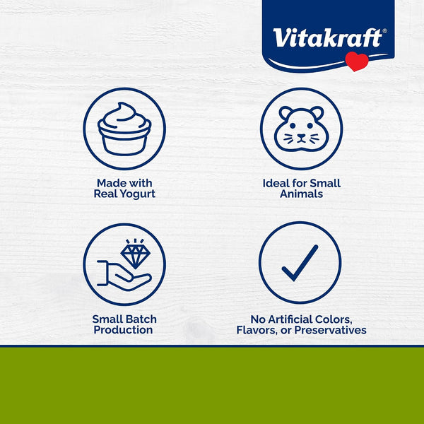 Vitakraft Drops Yogurt Drops Treat for Rabbits Guinea Pigs and Hamsters – Made with Real Dried Yogurt and Whey Protein – Vanilla Flavor with No Artificial Colors Flavors or Preservatives – 5.3 Oz Bag3