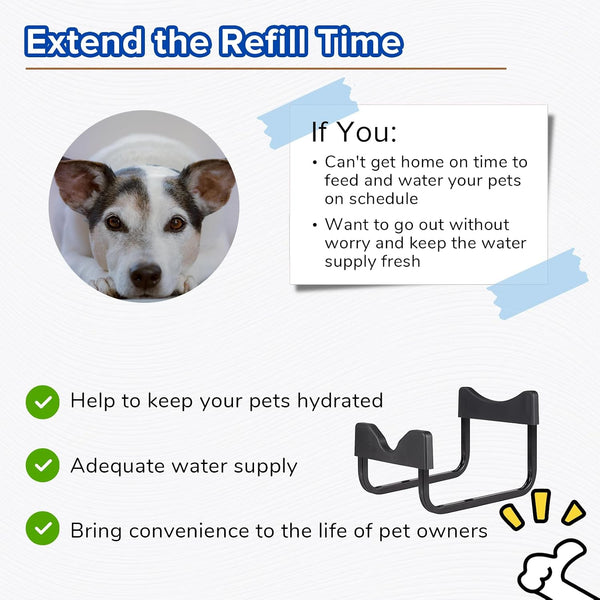 PEDAY Automatic Dog Waterer for Large Dogs | Human Grade 18/8 Stainless Steel, Water Bottle Not Included3
