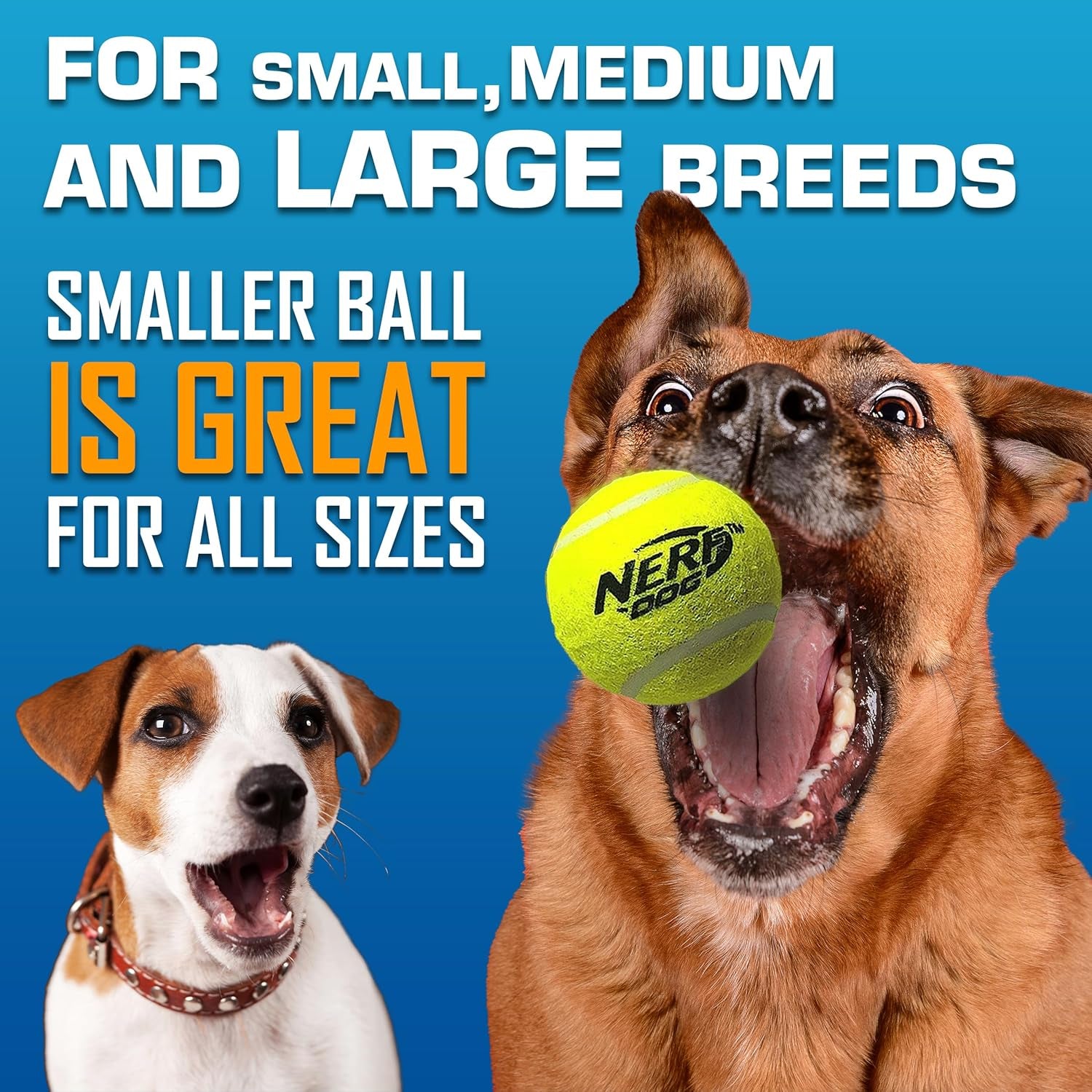 nerf-dog-tennis-ball-blaster-dog-toy-gift-set-tennis-ball-dog-fetch-toy-launches-up-to-50-ft-dog-ball-thrower-for-all-breeds-includes-translucent-blue-tennis-ball-launcher-and-3-dog-tennis-balls