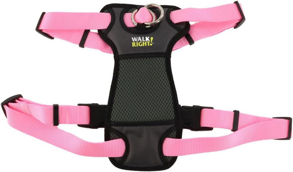 Coastal Pet Walk Right Front-Connect No-Pull Padded Dog Harness - Adjustable & Comfortable Dog Harness - Small & Large Breed Fit - Quality Pet Supplies - Black, LRG (26"-38")11