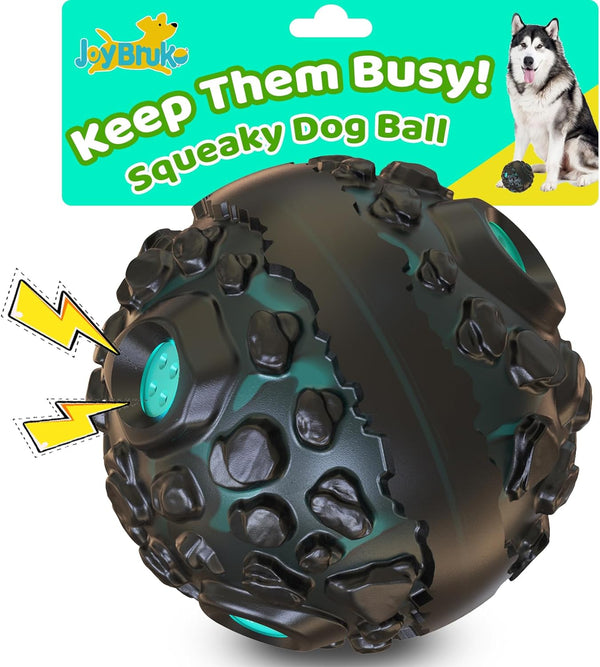 Dog Ball for Aggressive Chewers - Interactive Dog Toy Giggle Balls Fun Squeaky Sound to Keep Them Busy, Durable for Small Medium Large Breeds, Rubber Chew Toys, as Seen on TV, Yellow9